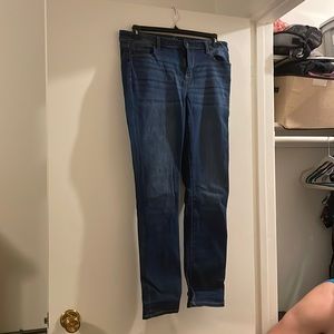 Soho size 12 dark denim jeans, high waist skinny